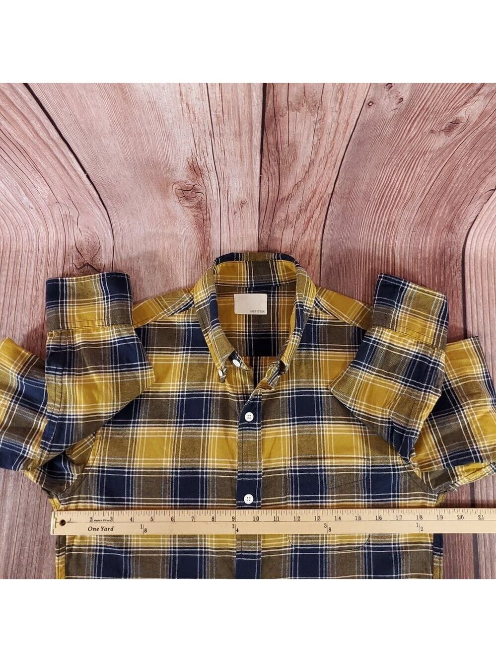 Band of Outsiders Mens Size 2 Medium Plaid LS Button Down Shirt USA Made - Picture 10 of 11